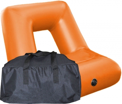 Кресло надувное лодочное КН-75 Оранжевое в комплекте с сумкой К-КН-75-06