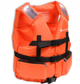 Жилет страховочный в лодку Колибри 70-90 кг (оранжевый)