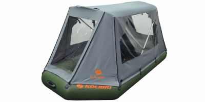 Палатка для лодки Колибри КМ-360DSL (темно-серая)