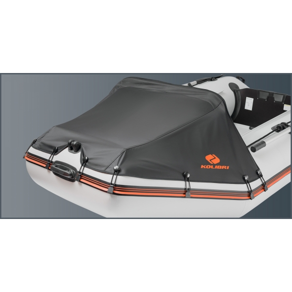 Носовой тент для надувной лодки каноэ Колибри КМ-330С, КМ-390С, KM-460С (малый) серый (33.085.0.34)