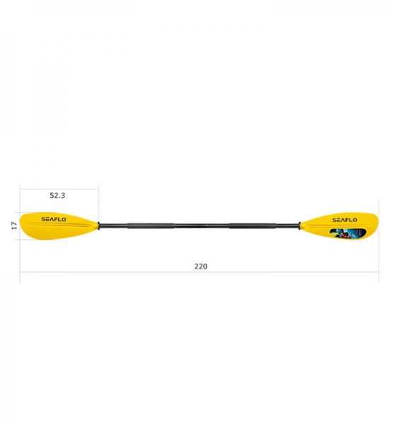 Пластиковый каяк SeaFlo SF-2002-OR, каяк корпусный 1 местный, оранжевый каяк