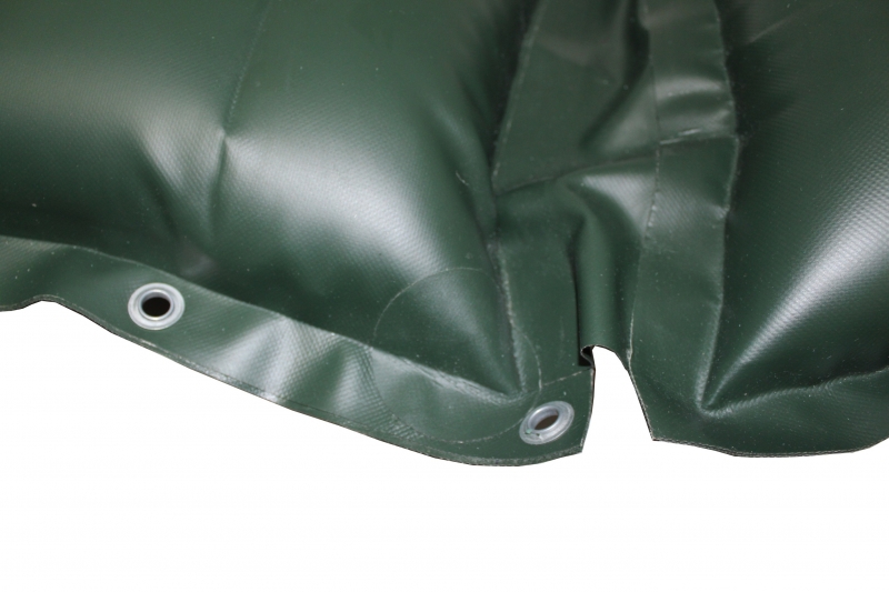 Кресло надувное байдарочное усиленное КНБ-37х37 Зеленое для байдарок Ладья, Таймень, Neris, Салют