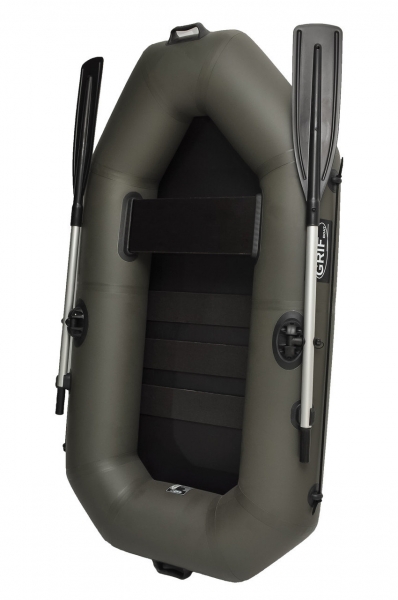 Резиновая лодка одноместная Grif boat G-190, лодка пвх полуторка, одноместные надувные лодки