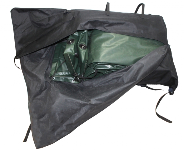 Рюкзак распашной для байдарки РР-1200PU 20х65х135 Черный