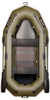 Двухместная лодка Bark В-260PD реечный настил передвижные сиденья привальный брус