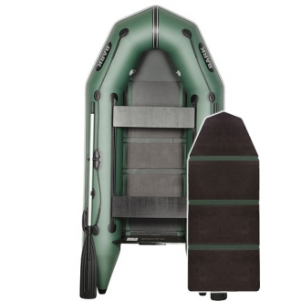 Надувная лодка Барк ВТ-270D со слань-книжкой и передвижными сиденьями