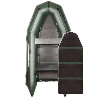 Надувная лодка Барк ВТ-330D со слань-книжкой и передвижными сиденьями