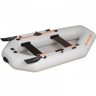 Надувная лодка Колибри К-240 светло-серая, слань-книжка