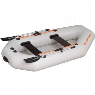 Надувная лодка Колибри К-260T светло-серая, слань-книжка