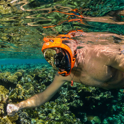 Маска Ocean Reef Aria QR+ Full Face оранжевая