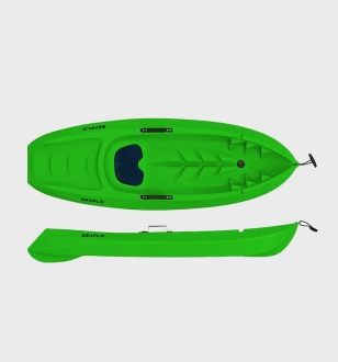 Детский каяк SeaFlo SF-1005 пластиковый HDPE зеленый