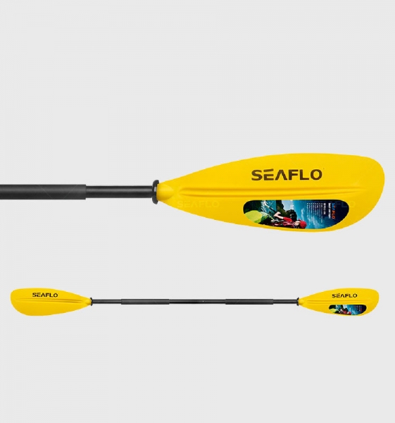 Пластиковый каяк SeaFlo SF-1010-YLW, каяк корпусный 1 местный, желтый каяк