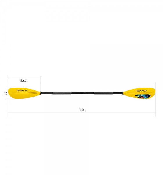 Пластиковый каяк SeaFlo SF-2002-RD, каяк корпусный 1 местный, красный каяк