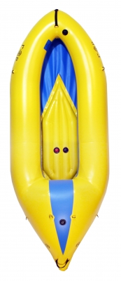 Пакрафт комфортний та швидкий з надувним дном ГОР P-250H жовто-синій