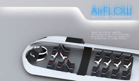 Лодка Airflow на солнечных батареях и воздушной подушке